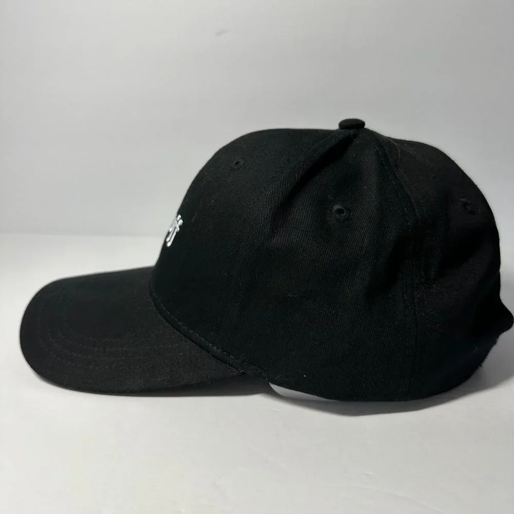 Gopuff Delivery Black Adjustable Strap Back Trucker Hat Baseball Cap NWOT - Picture 2 of 7